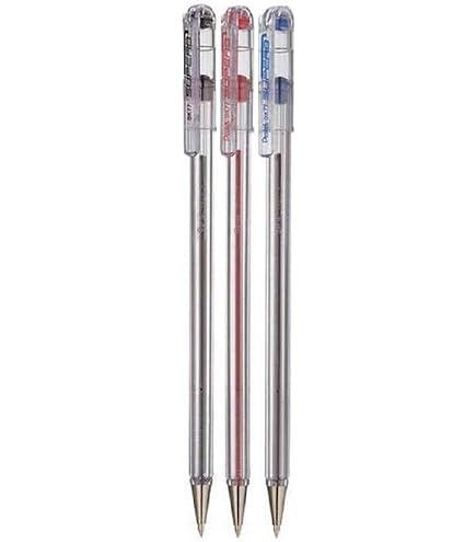 PENTEL ROSSO SUPERB A Sfera Penna Ball Point Pens 0.7MM Punta Punta LINEA DI 0.25mm Mm Larghezza Linea Sottile Ricaricabile INCHIOSTRO BK77 (confezione Da 6