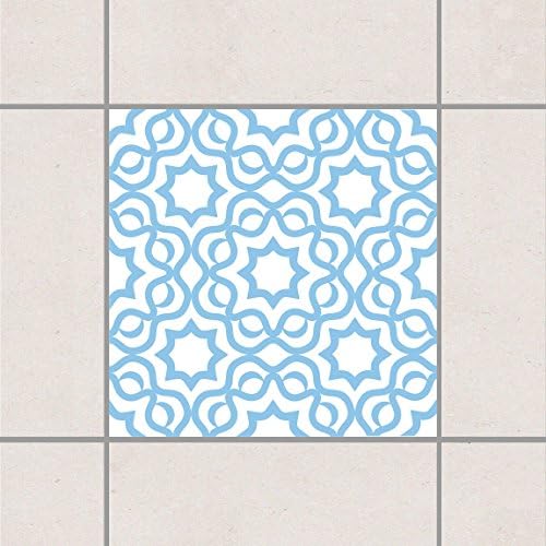 Tile Sticker - Islamic Spring Green 15cm x 15cm, Setgröße:10teilig