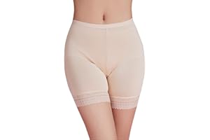QICEDER Anti sfregamento Pantaloncini Donne Pantaloni di Sicurezza Senza Cuciture Boxer Pizzo Mutandine Corti Elasticizzato Sottili Leggings
