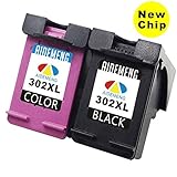 ✅Contenido: Remanufacturado HP 302 XL Cartuchos de tinta. (1xNegro,1xColor)