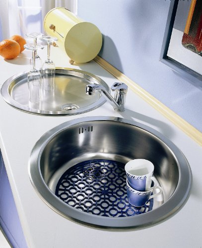 Ruco V810 Silber Spülbecken-Schutzeinlage für eckige und runde Becken, PVC frei, 2-er Set, silber - 5