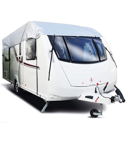 Bâche Protection Toit Camping-car SUPAREE - 6.5x3m - Oxford 210D Imperméable UV - Bandes Réfléchissantes