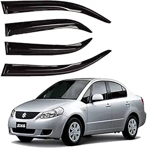 Decode Car Rain Wind Door Visor Side Window Deflector Compatible for Maruti Suzuki SX4 (7X97KCC4)