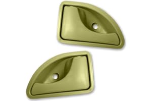 Finao Autoparts® – 2 Türgriffe innen grün für Kangoo – Twingo