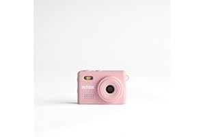 Nilox Mini Action Cam Portachiavi HD 720p, Filtri Vintage, Video 30fps, Foto e Audio, Ultra Compatta, USB Type-C, Design Retrò, Perfetta per Viaggi, Vlog e Social Media, Rosa