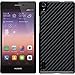 Produktbild PhoneNatic Huawei Ascend P7 Hülle schwarz Carbonoptik Hard-case für Ascend P7 + 2 Schutzfolien
