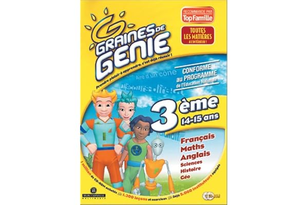 Graine de génie 3eme : Français, math, anglais, sciences, histoire, géo