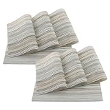 Contiene 8 manteles individuales. Dimensiones: 45 * 30 CM