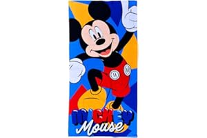CARTOON Ręcznik plażowy z Myszką Miki Disney 140 x 70 cm ręcznik plażowy z mikrofibry dla dzieci basen plażowy