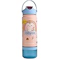 InstaCuppa Kids Insulated Stainless Steel Water Bottle with Straw Lid & Detachable Snack Box, Leakproof, Wide Mouth, BPA-Free - Perfect for School and Travel, Kitty Print, 500 ML + 60 Grams Snack Box