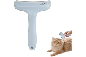 RUNPEAK Pet Deshedding Brush - Deshedding Brushes for Undercoat, Cat Hair Brushes for Shedding, Cats Grooming Brush, for Dogs, Cat, Shedding, Short Haired Cats, Dog Comb(Blue)