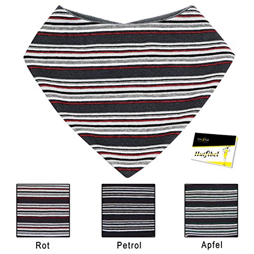 FI Baby Girls' Striped Neckerchief Red Red