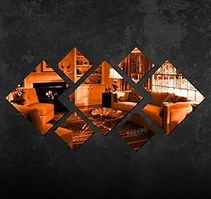 KREEPO Decorative Wall Sticker Decal Acrylic Mirror Setting for Home Living Room(Acrymirror_Cop_22)