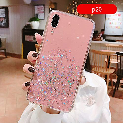 Preisvergleich Produktbild SOOCX Huawei p30pro klar telefon case persönlichkeit mädchen p30 fallschutz abdeckung planet weibliche modelle p20 all inclusive telefon abdeckung p20pro kreative transparente softshell ultradünne cas
