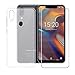 Produktbild DYSu hülle für UMIDIGI A3 (2018) 5,5 Zoll Semi-Transparent Weich Schutzhülle Crystal Flexibel TPU Schutzhülle Silikon Case + Schutzfolie Displayschutzfolie Panzerglas Schutz für UMIDIGI A3 - Clear