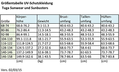 Tuga Sunwear UV-Schutzkleidung – SEASIDE UV-Shirt mit Halbarm und Badehose, UPF50+, für Mädchen – zweiteiliges Badeanzug für Schwimmbad, Strand und Surfen – kalifornisches Design - 6