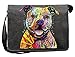 Produktbild Pop Art Canvas ::: Beware of Pit Bulls ::: peppige Umhängtasche mit Art Style Hunde Motiv