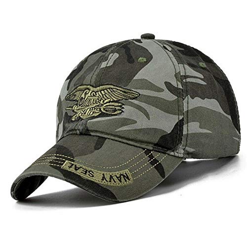 Utopiashi Green Baseball Cap Navy Seal Tactical Snapback Sombrero Ajustable para Hombres Mujeres