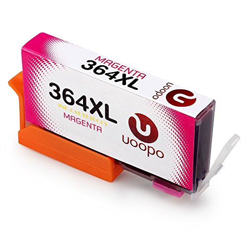 Uoopo Kompatibel Druckerpatronen für HP 364XL, Patronen Kompatibel mit HP Photosmart 7510 7520 5520 B110a 5510 5515 6510 6520 5522 B010a C6380, HP Photosmart Premium C410b C310a C309g, HP Deskjet 3520 3070A, HP officejet 4620 Drucker (3 Schwarz 1 Cyan 1 Magenta 1Gelb) - 5