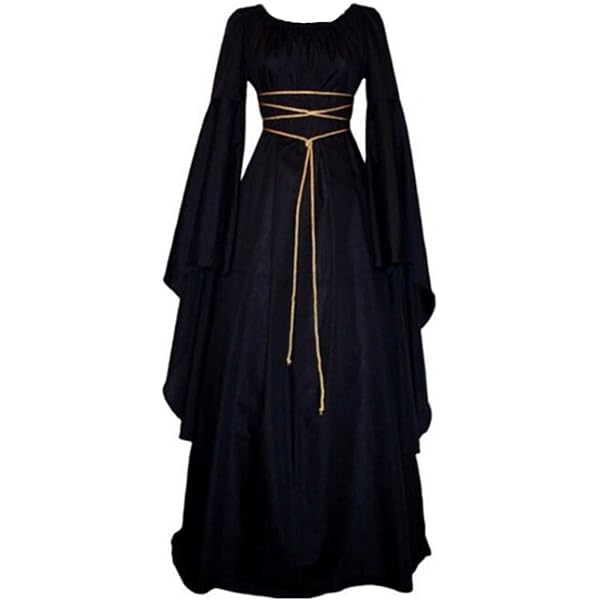 Damen Gothic Top Mit Trompetenärmeln – Perfekt Für Halloween, Steampunk & Cosplay