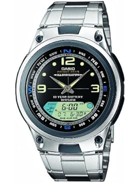 Casio Collection Herrenuhr Analog/Digital Quarz mit Edelstahlarmband – AW-82D-1AVES