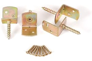 ROG GARDEN-LINE 4ER-Set FLECHTZAUNHALTER Winkel VERZINKT IN L-Form 38x34 MM