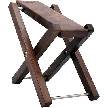 Tabouret Guitariste Tabouret Guitare Pliable Tiger GST99-BK2 - Support Intégré - Repose-pied - 74cm - Noir 2021 Siège Musicien Multifonction