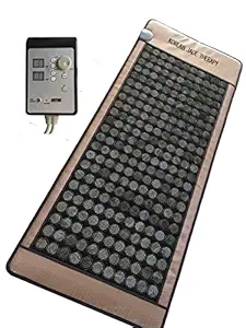 Carefit Original Jade Stone Corded Electric Biomat | Far Infrared Pain Relief Mattress | Heat & Energy Therapy Pad - 253 Stones (50Mm)
