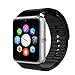 Produktbild YAMAY® Bluetooth Smartwatch Uhr Intelligente Armbanduhr Fitness Tracker Armband Sport Uhr Telefon mit SIM-Kartenslot/Kamera/Schrittzähler/Schlaftracker/Romte Capture Kompatibel mit Android Smartphone