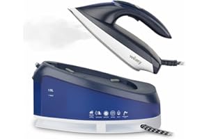 Wëasy Centrale Vapeur Haute Pression 8 bars LIN220b 120g/min, Réservoir 1,5L, Autonomie Illimitée, Vapeur Verticale, Semelle Acier Inoxydable, 2600W