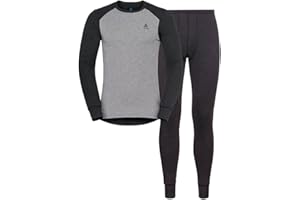 ‎ODLO Odlo Thermounterwäsche Herren Active Warm I Langarm Thermoshirt und Thermohose I Warme Skiunterwäsche