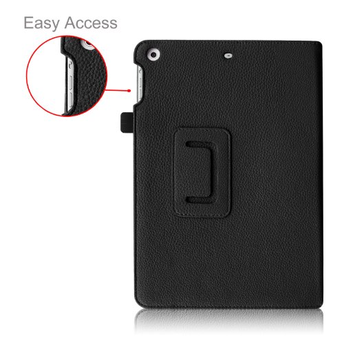 Fintie Apple iPad mini 1 / 2 / 3 Hülle – Slim Fit Foilo Kunstleder Schutzhülle Tasche Etui Case Smart Cover mit Auto Schlaf / Wach, Standfunktion für iPad mini 3 / 2 / 1 , Schwarz - 5