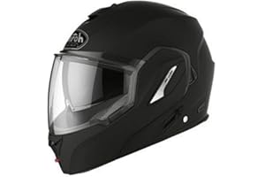 MOTOTOPGUN Airoh Unisex – kask Rev 19 dla dorosłych, kolor czarny matowy, XL