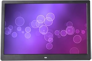 DIGITAL PHOTO FRAMES Cornice per Foto digitali da 15 Pollici, Macchina pubblicitaria Multifunzione, Schermo LED HD ad Alta risoluzione 1280 × 800 (Colore Nero/Colore Bianco)