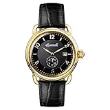 Ingersoll Herren Analog Quarz Uhr mit Leder Armband I00802