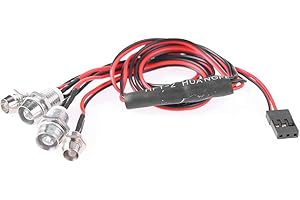 VGEBY RC Car LED Light, Remote Control Car Super Bright LED Light DIY 4LED Headlight Taillight Light Kit RC Accessories for 1/10 1/8 RC Car Truck