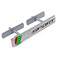 YSRWTBBA 3D Metal R SPORT Logo Front Grill Emblem Badge Decals Compatible with R-Sport XJ XE XF F-TYPE F-PACE E-TYPE Car Styling Accessories Easy to install, just peel and stick it off.(Chrome)