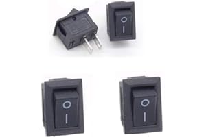 MIKROTECK 2x Mini Interrupteur SPST - KCD1-11 3A 250v 10x15mm on/off - 27int003