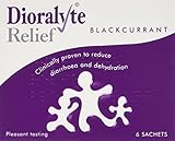 Dioralyte Relief Oral Dehydration Therapy Sugar-Free Sachets - Blackcurrant Flavour - 6 Sachets