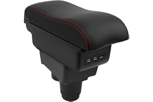 OYHCM Apoyabrazos Para Dacia Duster II 2018-2023 Apoyabrazos Coche Consola Reposabrazos Central Tapizado Caja Almacenamiento Cojín Reposabrazos