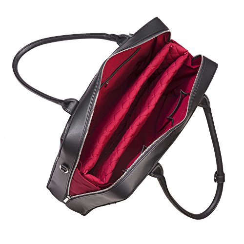 SOCHA SO-CASUAL-BLACK Designer Business Tasche f  r Damen  43 94 cm  17 3 Zoll  schwarz