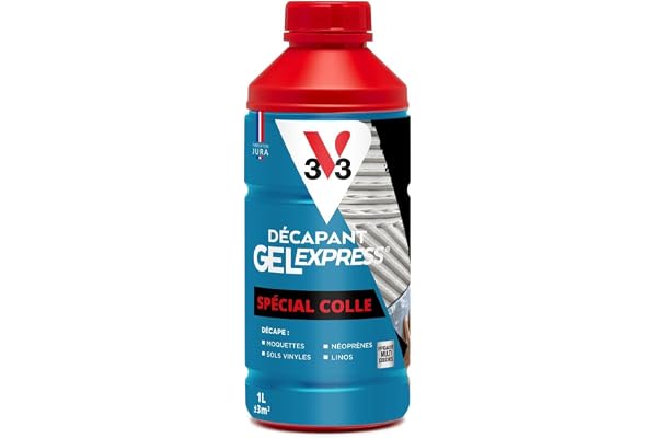 V33 Décapant gel express spécial colle 1L