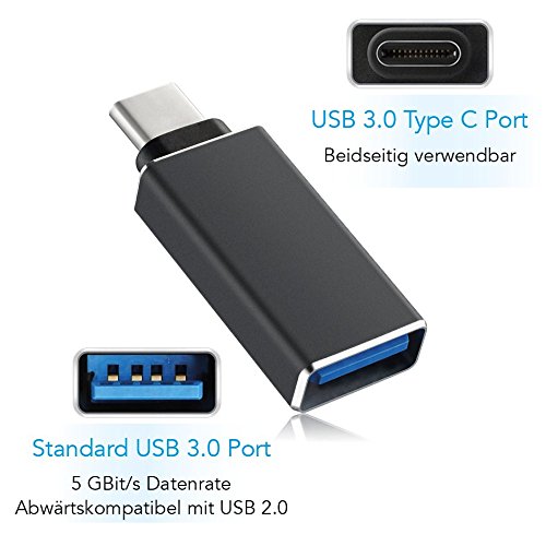 Starterkit - MacBook Pro 13   2016   2017 Modell  - Hardcase  matt    2 x USB-C Adapter  Black 