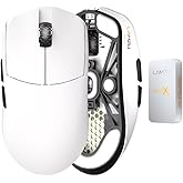 Lamzu Maya X Kablosuz Oyun Faresi, Ultra Hafif 47g, Optik Anahtar, Maksimum 30000 DPI, Simetrik, MCU Nordic 52840, Toz Ge&ccedil;irm