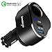Produktbild Autoladegerät, Innosinpo 4.8A Quick Charge 3.0 2-Port USB kfz Ladegerät mit 1 Socket Zigarettenanzünder Verteiler, Autoadapter für iPhone Samsung Tablets Bluetooth Geräten und mehr