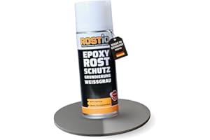 ‎ROSTIO Rostio Epoxy Grundierung 1 K | EP Rostschutzgrundierung Spray | Korrosionsschutz | Grundierfüller Primer Rostschutz | Schnelltrocknend (1 Stück)