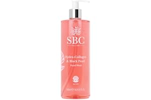 SBC Skincare - Sapone per Mani con Collagene e Perla Nera - 500 ml - Aiuta a Nutrire la Pelle e Dona Elasticità - Potenzia la Luminosità - Gel Idratante - Hydra-Collagen & Black Pearl Hand Wash