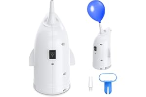 Pompe à Ballon électrique Cadrim Gonfleur Ballon 350W Gonfleur Pingouin Mignon et Portable 2 Modes Pompe à Air pour Ballons de baudruche, Fête, Mariage, Anniversaire et Décoration Festival