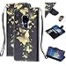 Produktbild Shinyzone Hülle für Huawei Mate 20,Premium Leder Flip Case Brieftasche Handyhülle mit Kartenhalter Klapphülle Magnetverschluss[Handschlaufe] [Standfunktion]-Gold Schmetterling