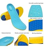 HappyStep® Plantillas de gel con excepcional absorción de impactos y amortiguación en el metatarso y el talón al caminar o correr (Talla L: 41-45 UE)